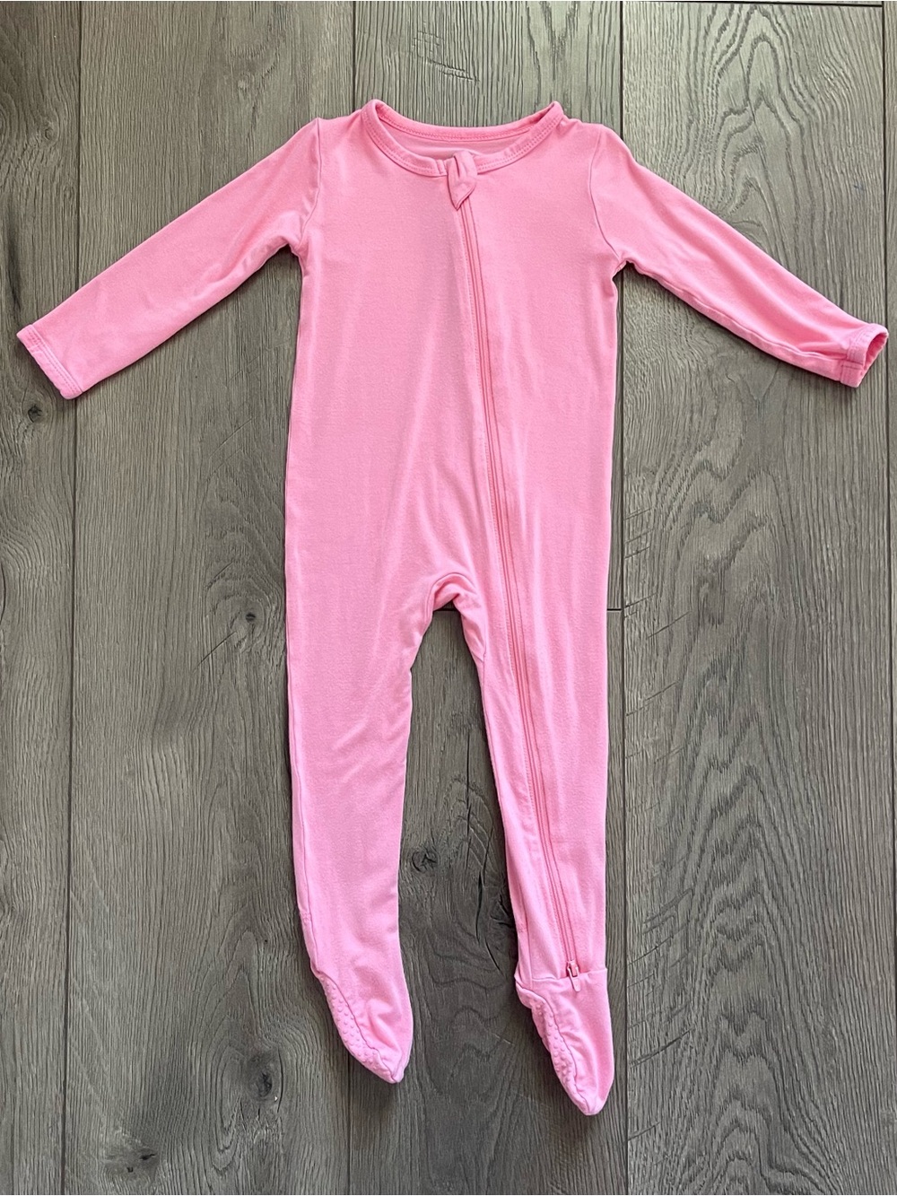Kyte Baby Pink 12-18m Zipper Bamboo Footie Sleeper